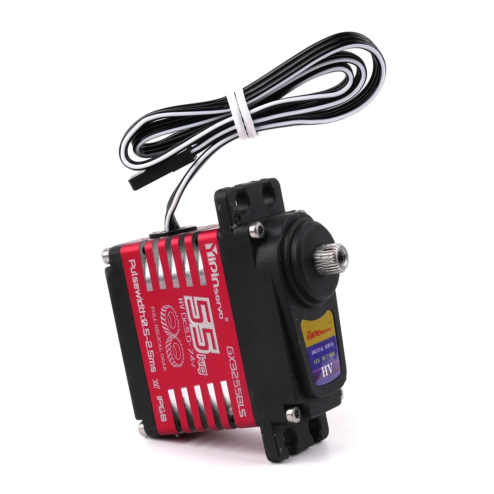 YP3255BLS 55KG Servomotore brushless digitale Ingranaggio in acciaio a coppia elevata per modellini di auto robot 180 /270 /360 gradi