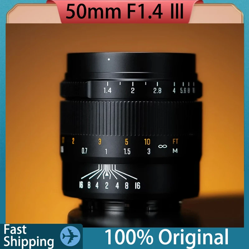 Original Brightin Star 50mm F1.4 Camera Lens Large Aparture Prime Manual Focus Custom Photography Lens For Sony Canon FujiFilm