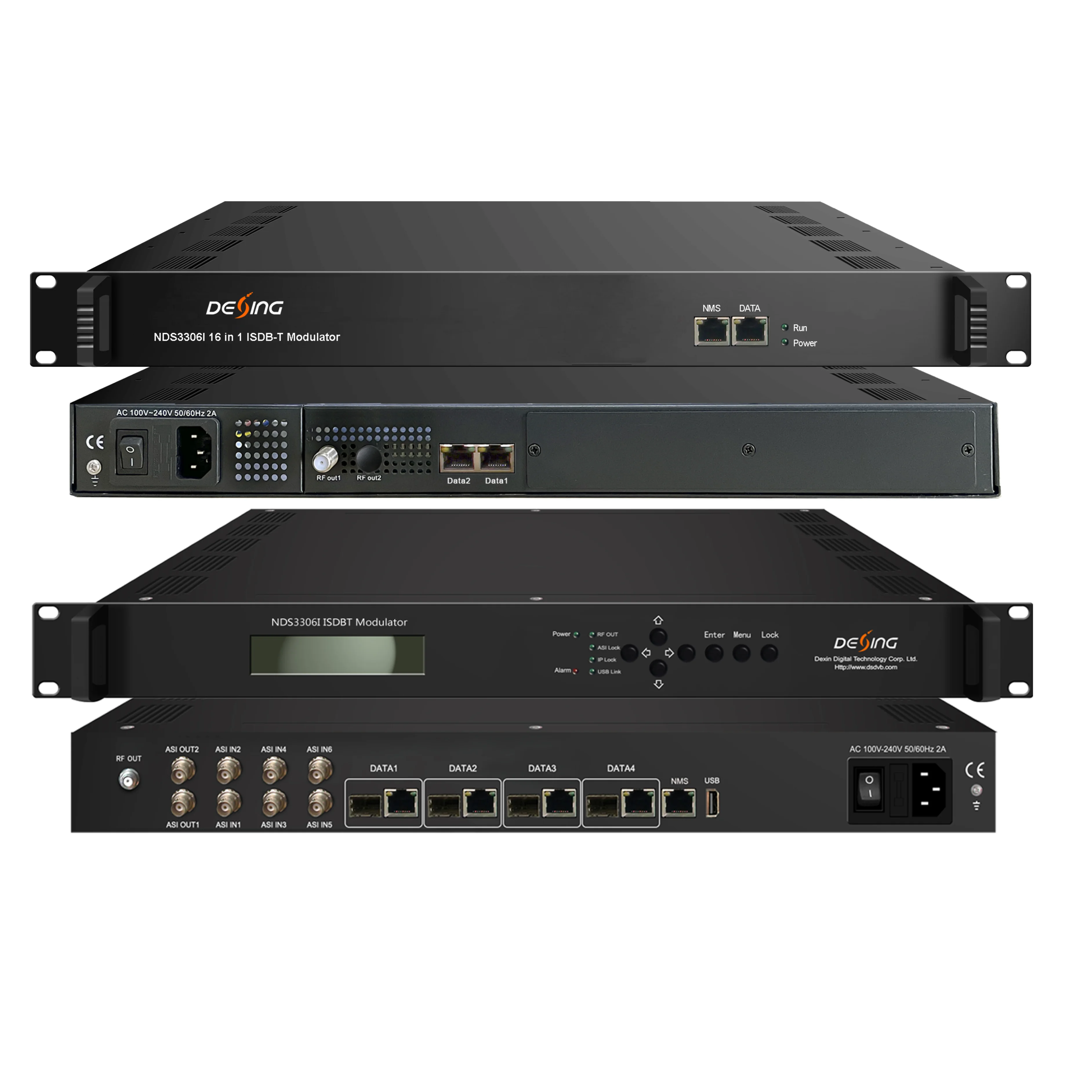 

NDS3306i 8in1/16in1 ISDBT Modulator 3 GE ports for IP input and output compliant to ISDB-Tb (ARIB STD-B31)