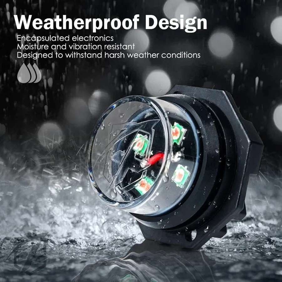 مجموعة أضواء ستروب LED خضراء كهرمانية مع 20 أنماط وامضة ولوحة تحكم لشاحنات المركبات في حالات الطوارئ على الطريق S #3