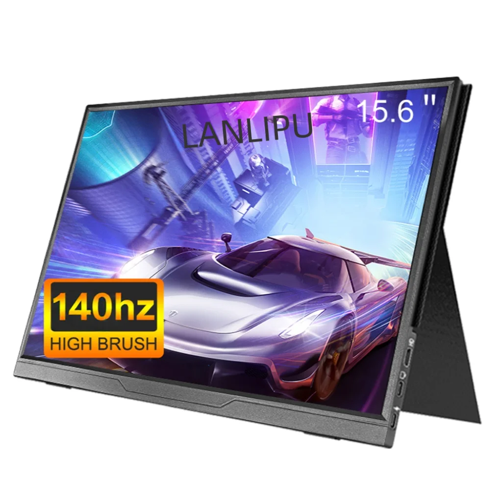 LANLIPU 15.6 inch Portable Monitor FHD 144HZ 1920*1080 16:9  250Cd/m² Travel Gaming Display for Laptop Switch ps4 ps5 Xbox