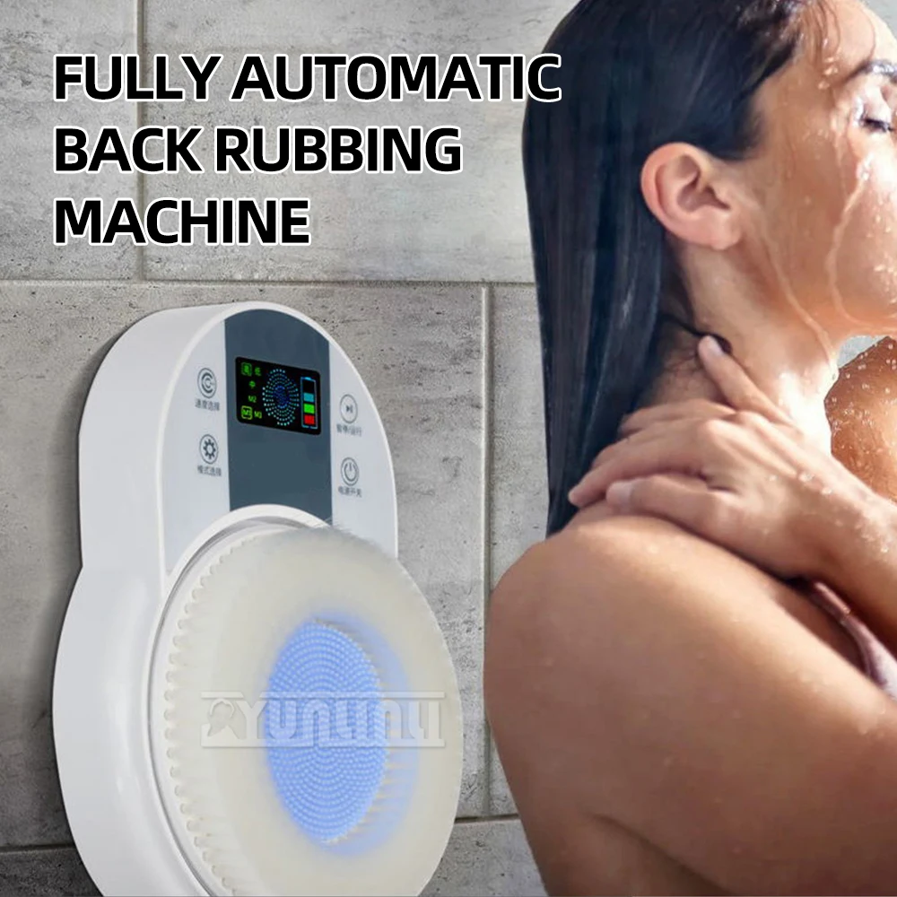 Yunlin Li Electric Bather Fully Automatic Bathing Artifact Back Rubbing Bath Brush Anmo wall-mounted Electric Bathing Device