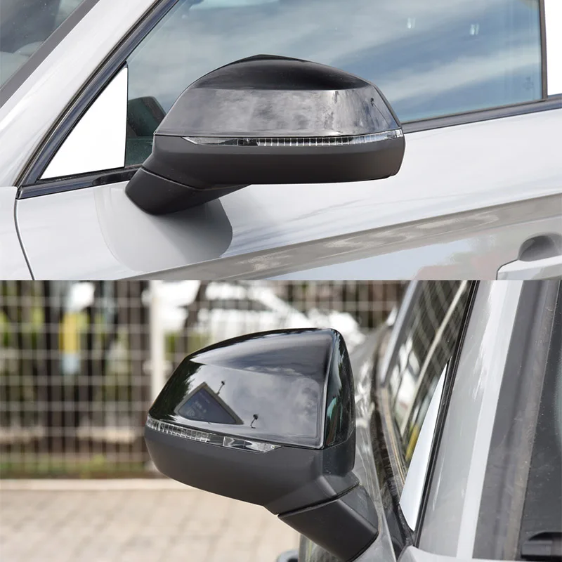 For Audi Q5 Q5L SQ5 FY 40T 45T Carbon Fiber Look Rear View Mirror