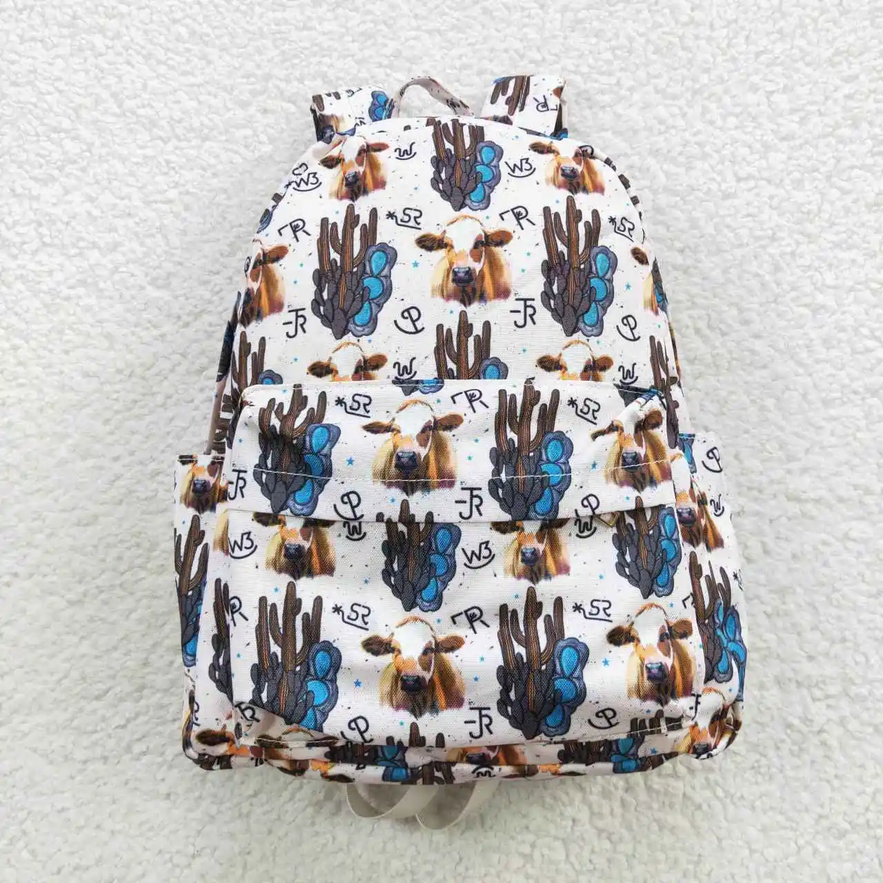 

BA0067 Summer baby kids New arrival Boutique Cactus cow head backpack Summer girls Boutique Wholesale bags