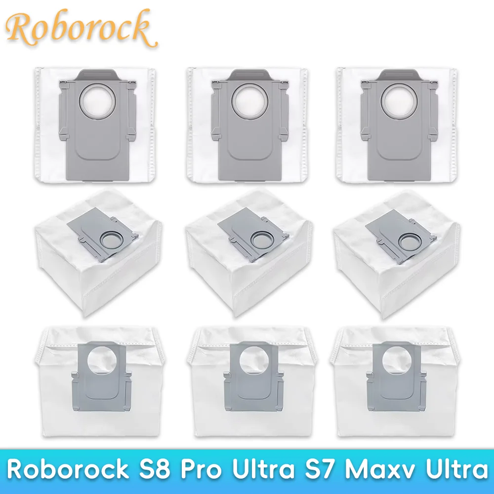 Roborock s8 pro ultra roborock s7 maxv ultra roborock q7 max + roborock q8 max pulsos ultra robô vácuo sacos de pó acessórios