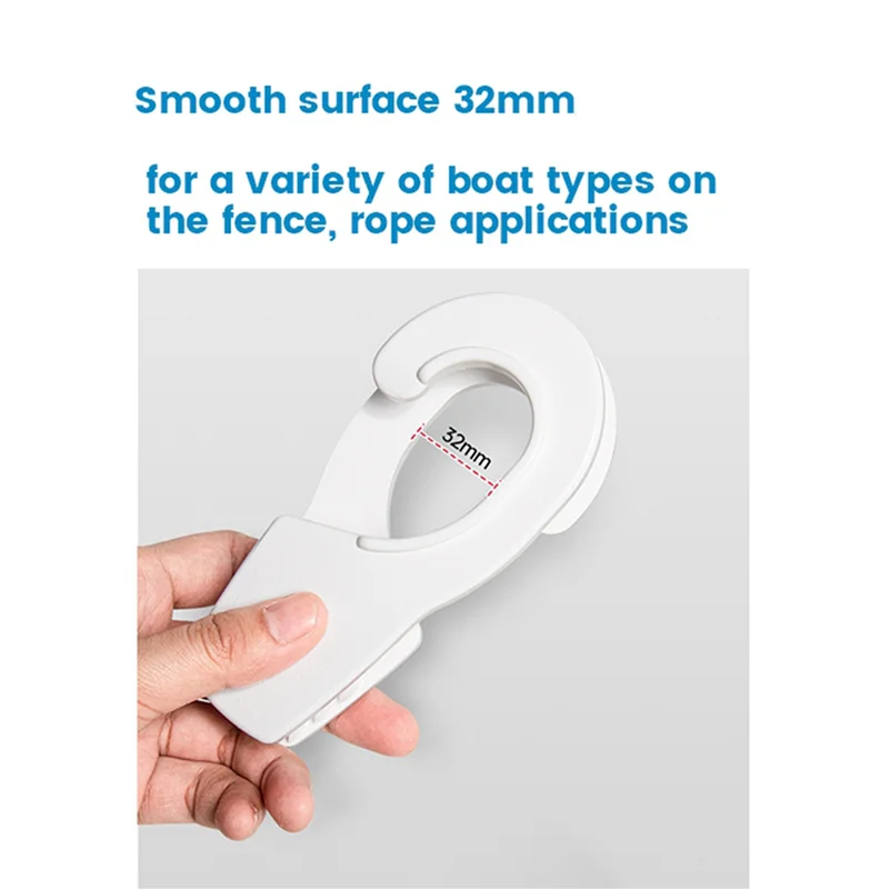 

RTENTE-2X Крепление на рейку Крючок для вешалки на крыло для лодки Быстроразъемный зажим Профессиональный универсальный регуляторный зажим Зажим для линии 32 мм Белый