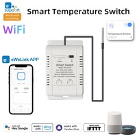 Ewelink WiFi Temperature and Humidity Sensor Security Home Automation Indoor Monitoring Thermometer Works with Alexa Google