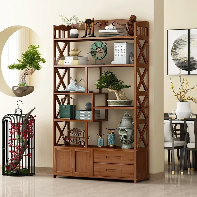 

Bogu shelf solid wood Chinese display cabinet shelf bookshelf antique shelf Duobao Pavilion antique furniture tea cabinet