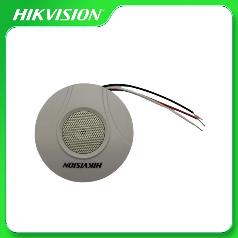 

Hikvision DS-2FP2020-A Hi-Fi аудио звукосниматель высокочувствительный всенаправленный конденсаторный внешний микрофон для камеры видеонаблюдения