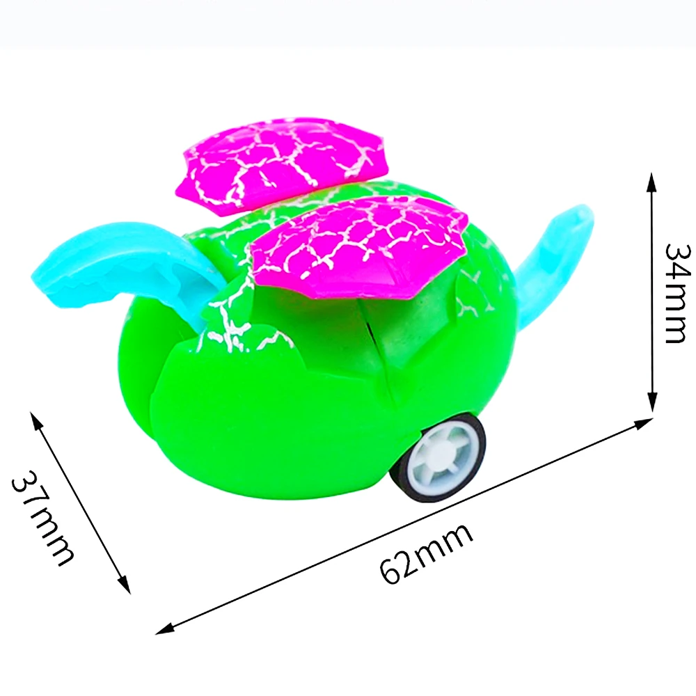 10PC Fun Transforming Dinosaur Pull Back Car Toy Kids Birthday Baby Shower Party Favor Prize Pinata Filler Easter Gifts for Kids