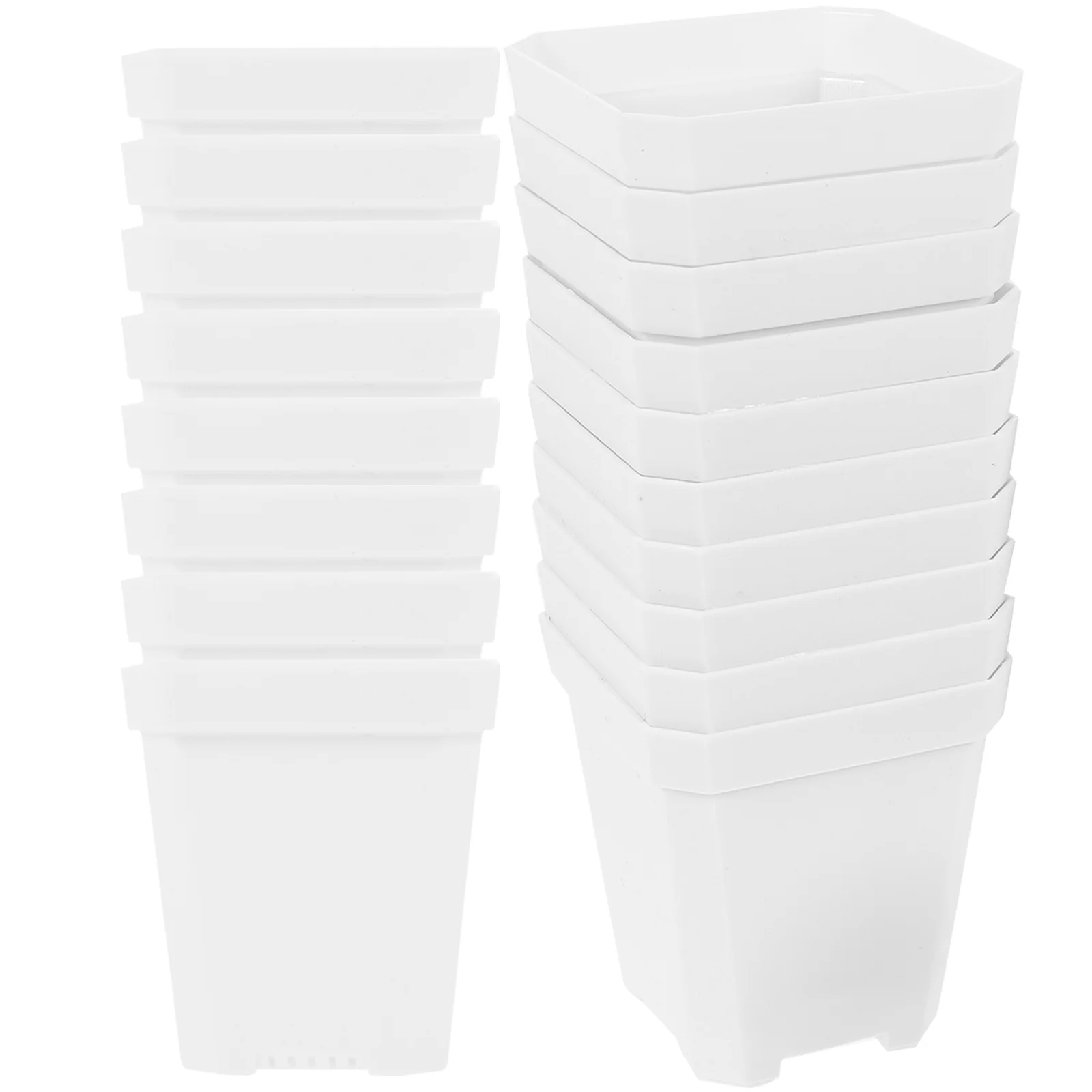 

20Pcs Professional Nursery Pots Simple Design Perfect for Indoor Outdoor Plants and Succulents Pots with Drainage Holes