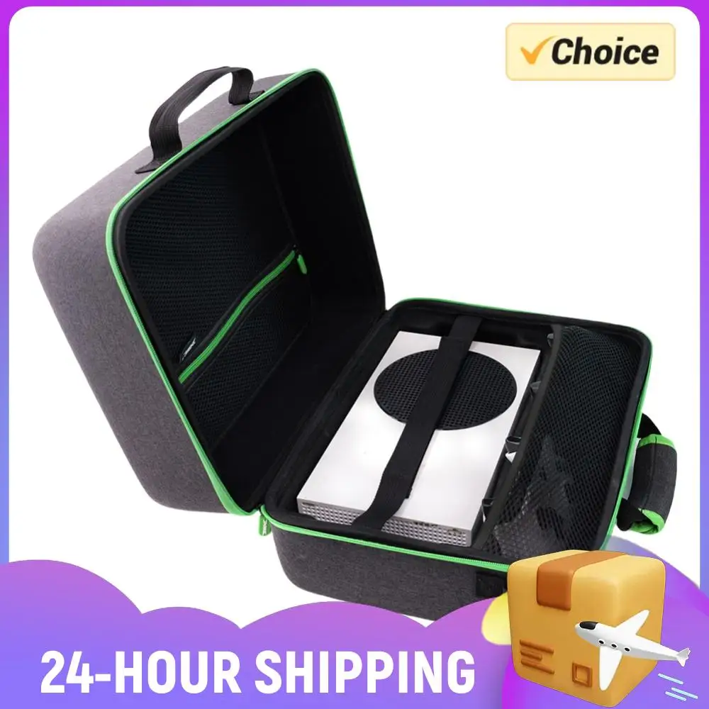 

Портативный дорожный чехол для Xbox Series X/S, противоударная сумка для игровой консоли, сумка через плечо, защитная сумка для путешествий, устойчивая к падениям