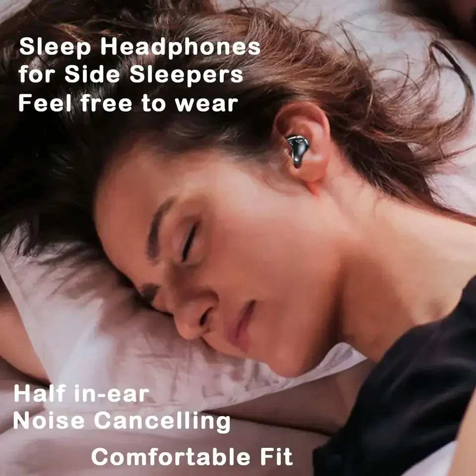 MD538/X55 TWS Invisible Sleep Wireless Earphone Mini Tiny Headphones Hidden for Work Sport Ture Bluetooth 5.3 Stereo Earbuds