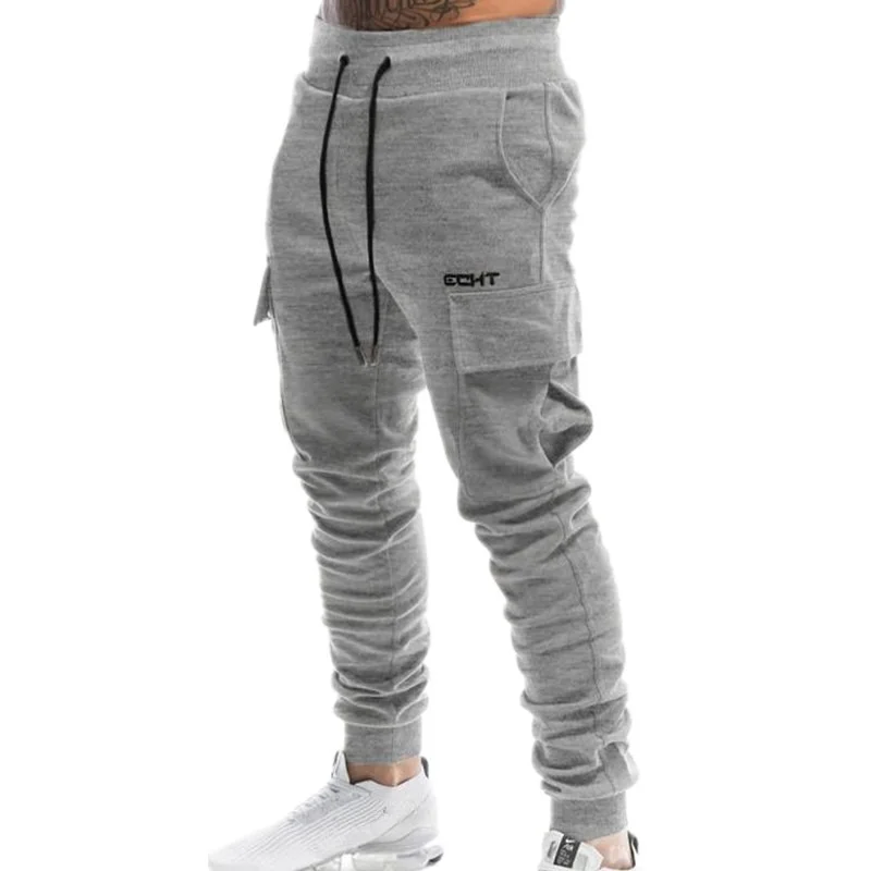 

Multi-pocket Bodybuilding Training Bodybuilding Fitness Trousers Men Jogger Sweatpants Male Men's Cotton Fashion Jogging Pants