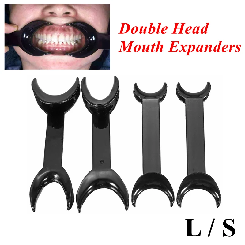 4Pcs Dental Mouth Opener Intraoral Cheek Lip Retractor Orthodontic Double Head Teeth Mouth Expanders Dental Material for Dentist