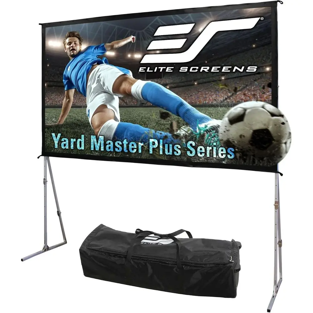 

Yard Master Plus, 135-дюймовый портативный проектор с регулировкой высоты 16:9, 4K HD, для домашнего кинотеатра на открытом воздухе и в помещении, фронтальная проекция