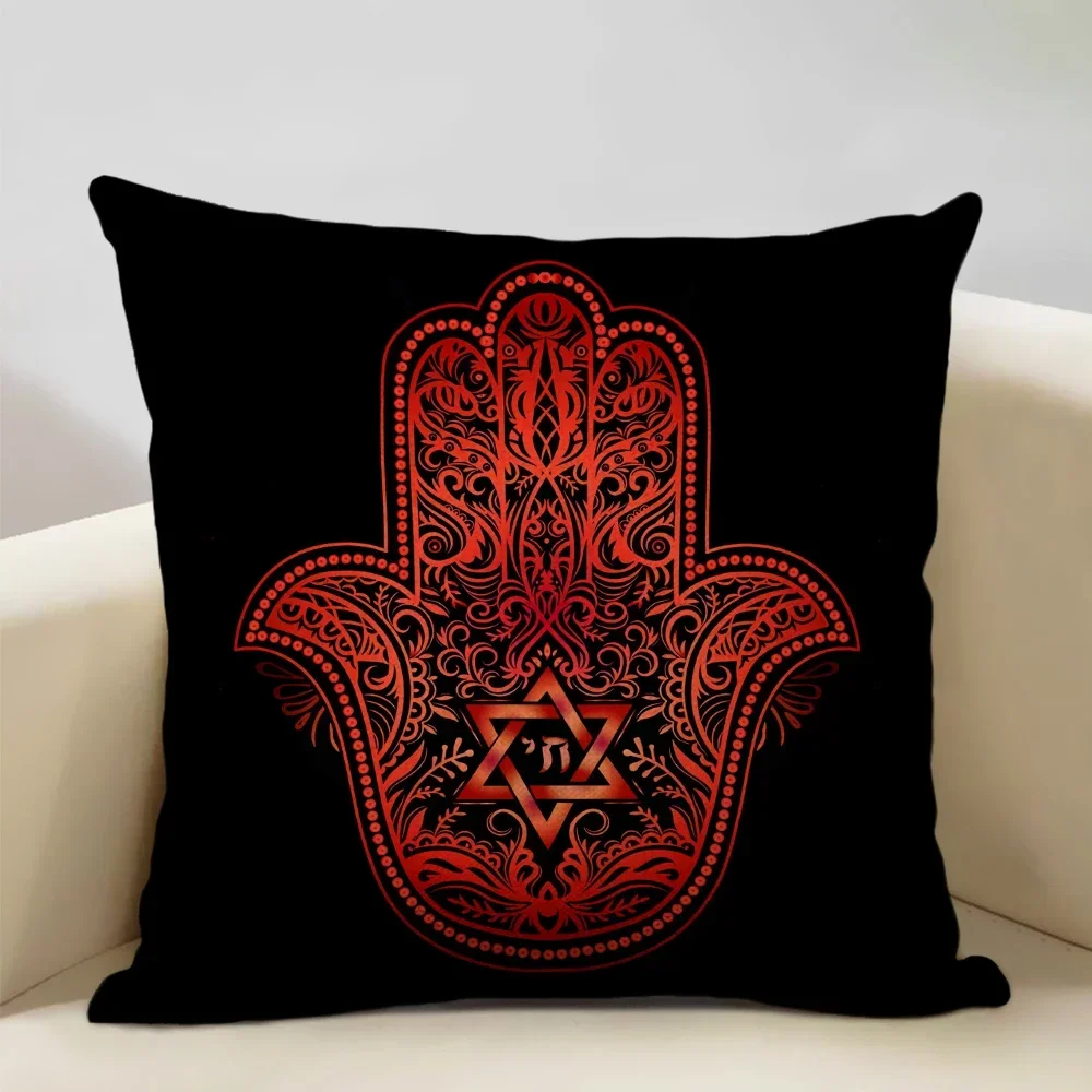 

Mandala Sofa dekorativer Kissenbezug, Hamsa-Kissenbezug, Kissenbezug für Zuhause und Wohnzimmer, 45 x 45 cm