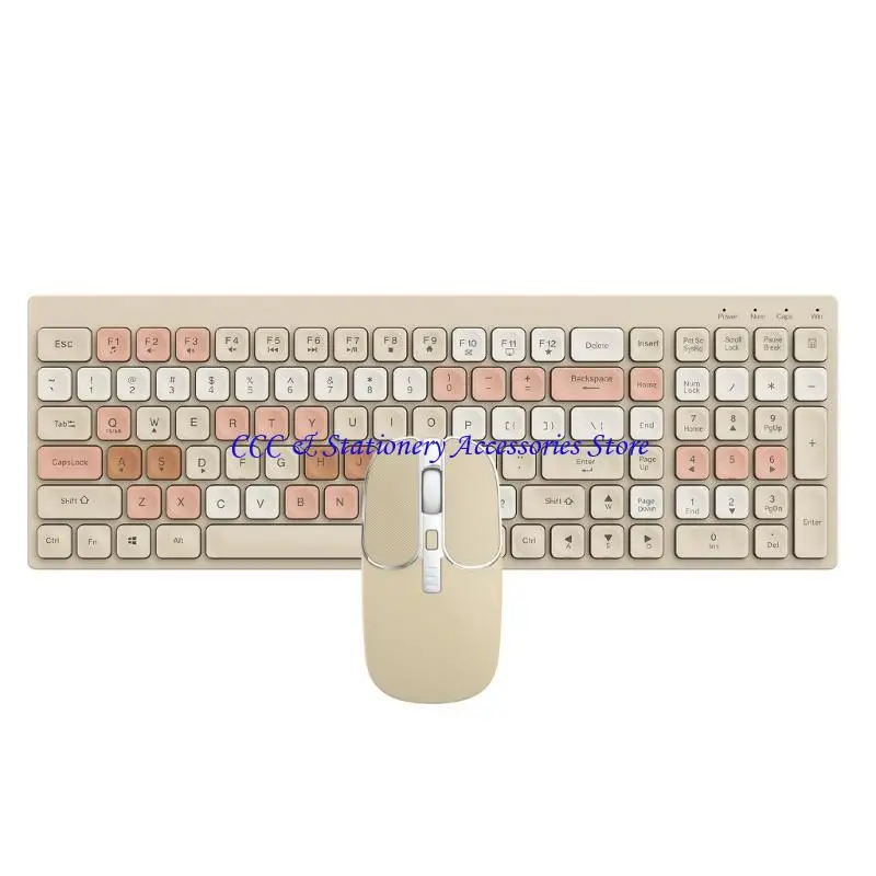 

BK100 Multi-device Bluetooth-compatible Keyboard Portable Dual-mode (BT+2.4GHz) Rechargeable Wireless Keyboard 105-Key