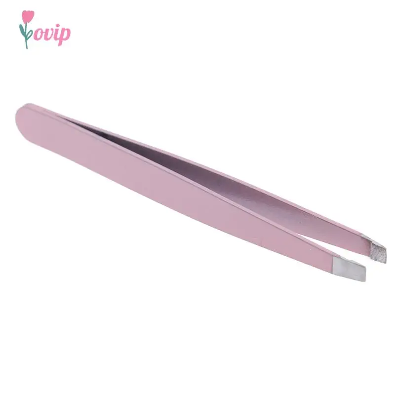 1 pz pinzette per sopracciglia in acciaio inossidabile viso depilazione occhio sopracciglio trimmer clip per ciglia strumento di trucco di bellezza cosmetica