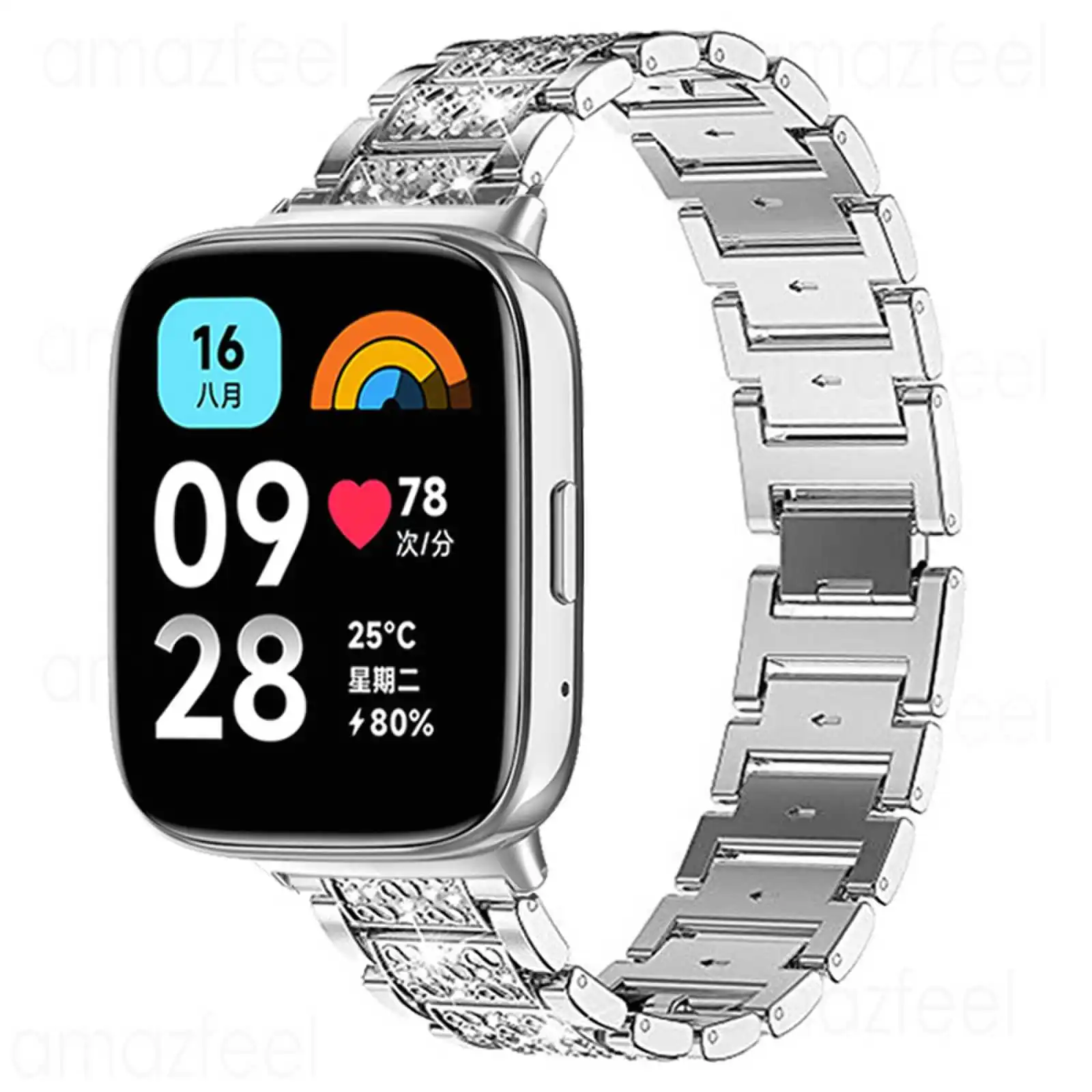 حزام (Band) ساعة ل شاومي Redmi ساعة 3 ، نشط SmartWatch حزام ، الرياضة الماس استبدال معصمه ل Redmi Watch3 نشط سوار