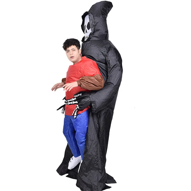 Disfraz inflable divertido de fantasma que abraza a personas, unisex para adultos, para carnaval, fiestas temáticas, actuaciones.