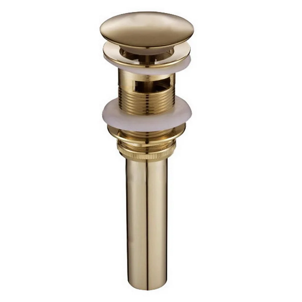 

Роскошная латунная большая круглая крышка золотого цвета, выдвижная сливная раковина для ванной комнаты с переливом asd013