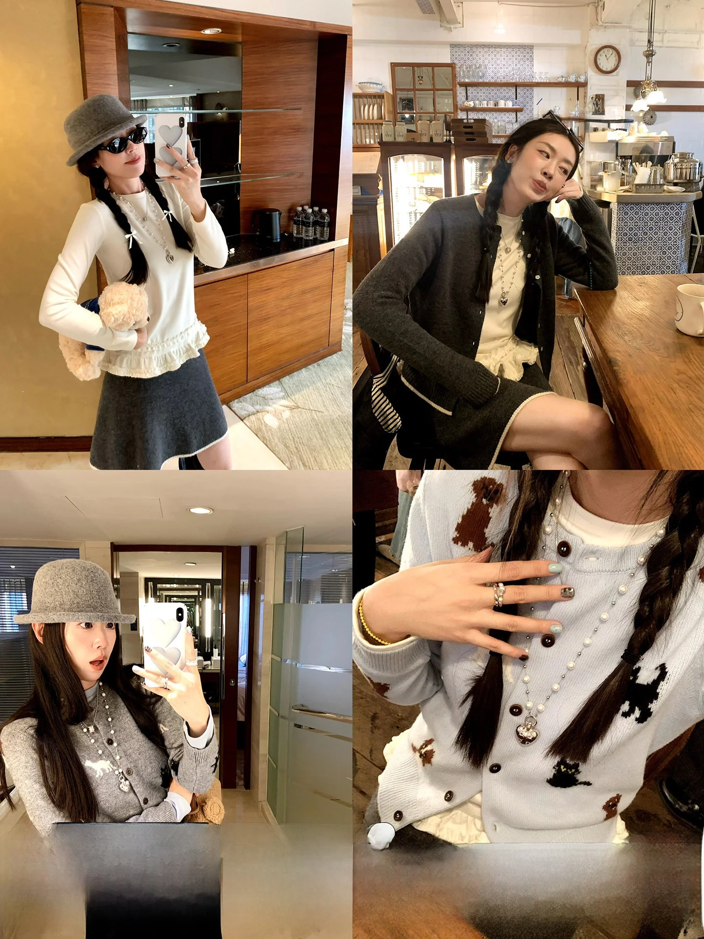 

Princ Sle Long Sve T-irt Women's Winter Design Slim Fit Floral Lace Underlay Top Faionable Versatile Base Layer