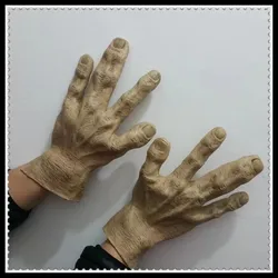 Halloween Festival Party Cosplay Magical Gloves Skeleton Mittens Props Accessories Ghost Claw Punk Gift Alien UFO Hand Gloves