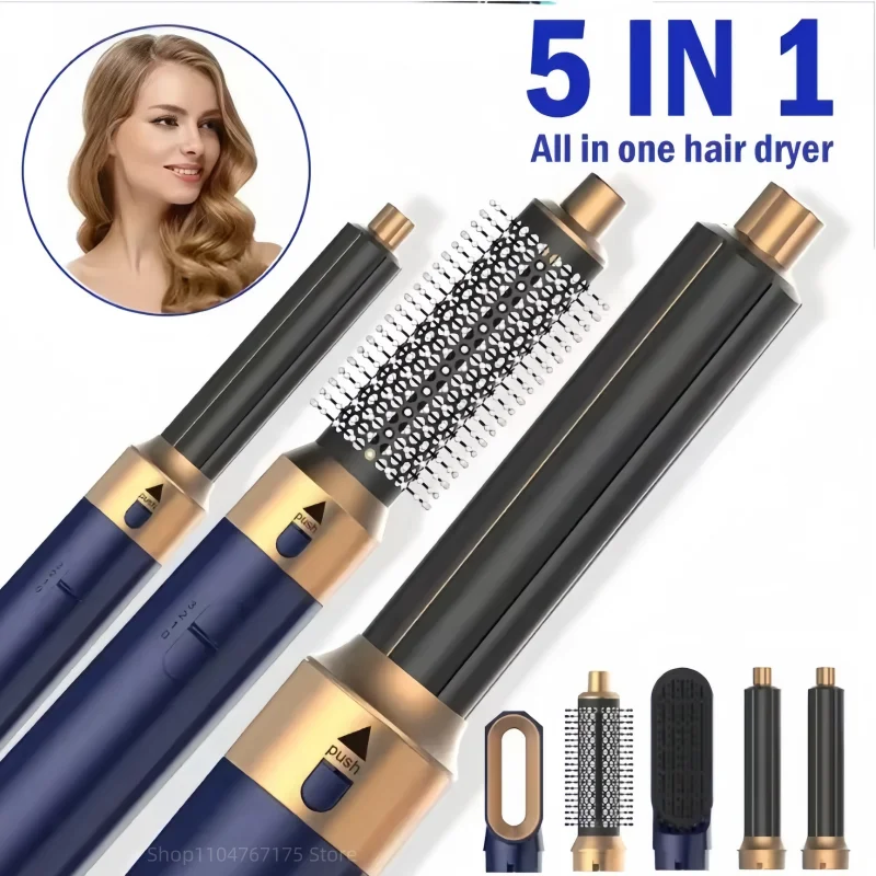 

Hair dryer 5-in-1 hair dryer hair dryer detachable hot air comb hair control styling device, professional home styling tool