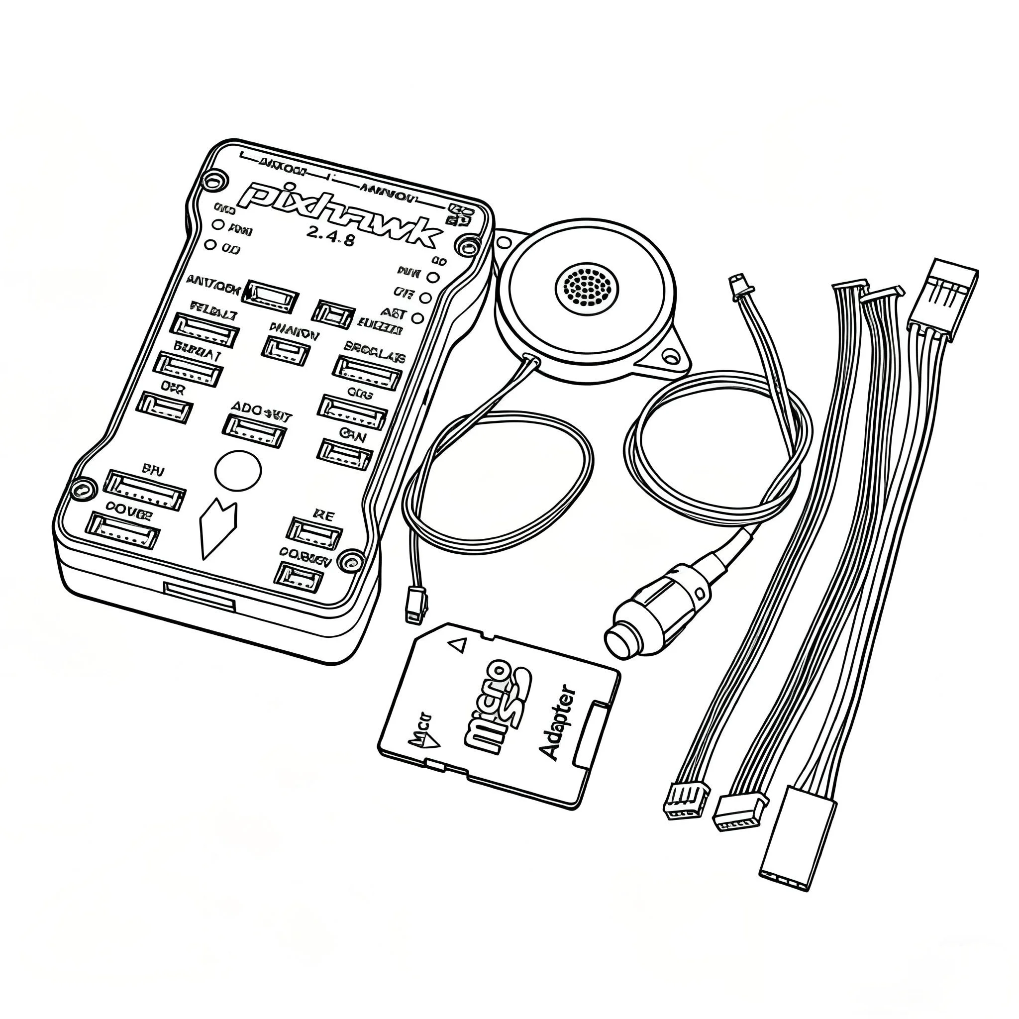 

FPV Pixhawk PX4 PIX 2.4.8/PRO/6C PRO Простое сочетание 32-битный контроллер полета Автопилот 12S Квадрокоптер Ardupilot