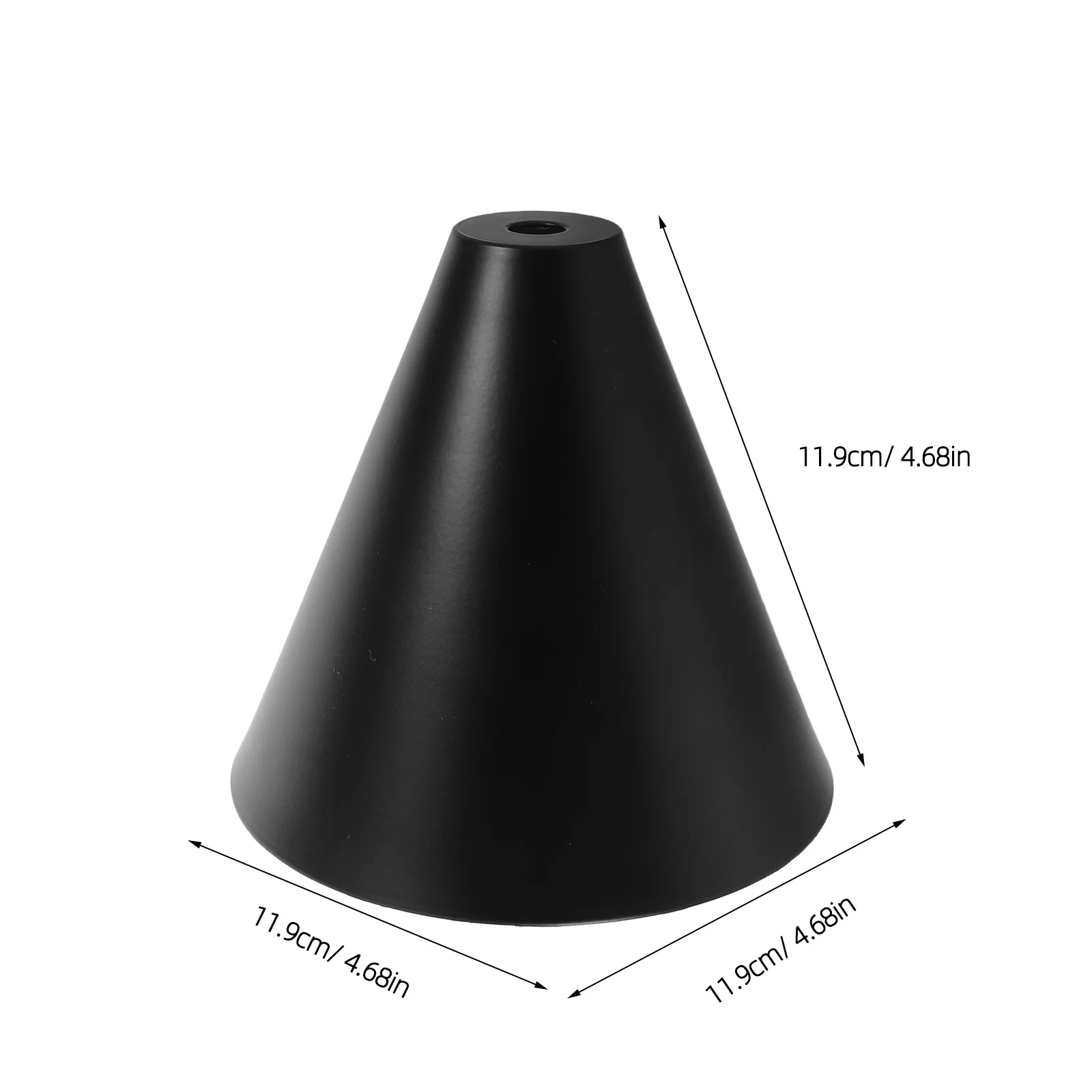 غطاء مصباح طاولة حديد: غطاء خفيف على شكل مخروطي من الحديد المطاوع العتيق، تركيبات سقف معلقة معدنية صناعية، ديكور #5