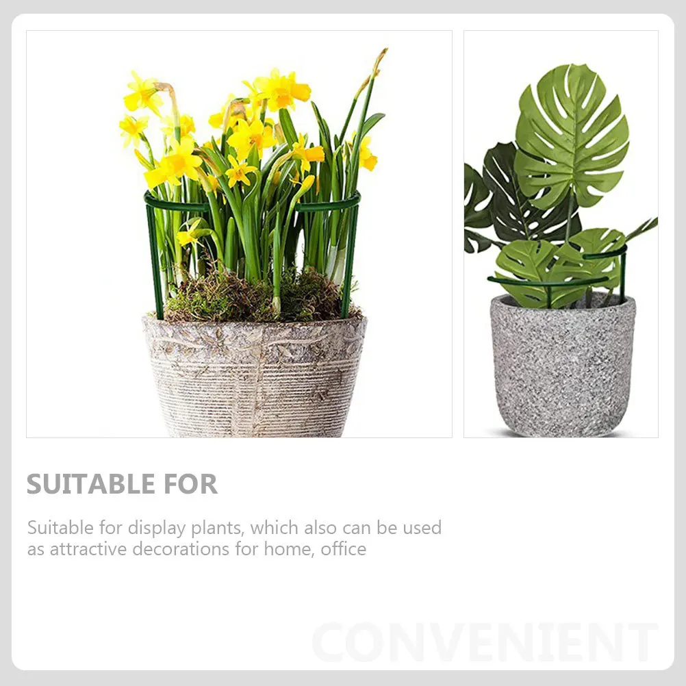 

10pcs Plastic Plant Stand For Climbing Plants Durable Green Support Rack Indoor Tall Display Frame Garden Supplies