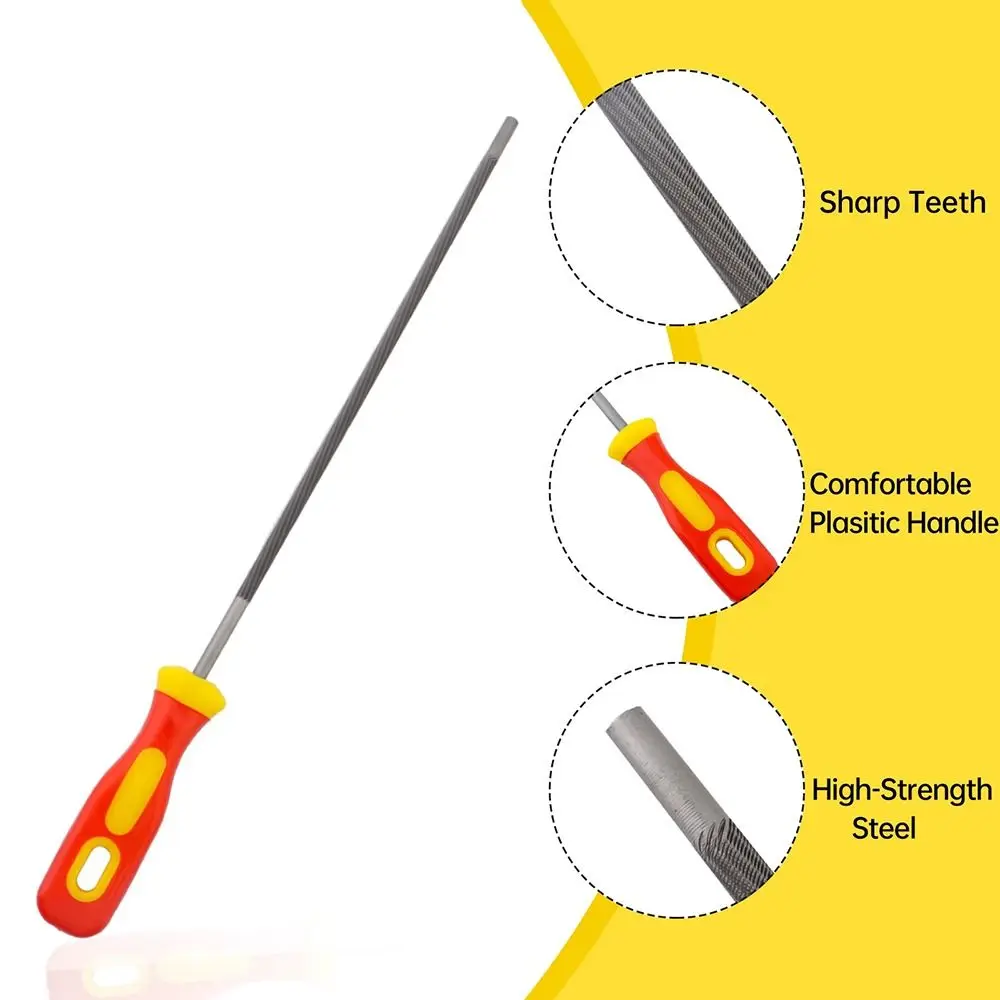 1Pcs New High Carbon Steel Chain Files Round Plastic Handle Saw Sharpener 4.0/4.8/5.5mm Sharpening Tool Hand Tools Accessories