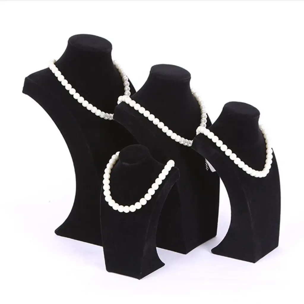 

Necklace Display Stand Made of Quality Velvet and Wood, Quality, Durable
