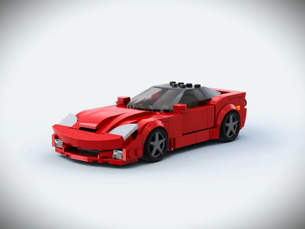 

Building Block Car Model 246 Parts City Speed Champion C6 Classic Racing Car Toy for Boys Christmas Gift