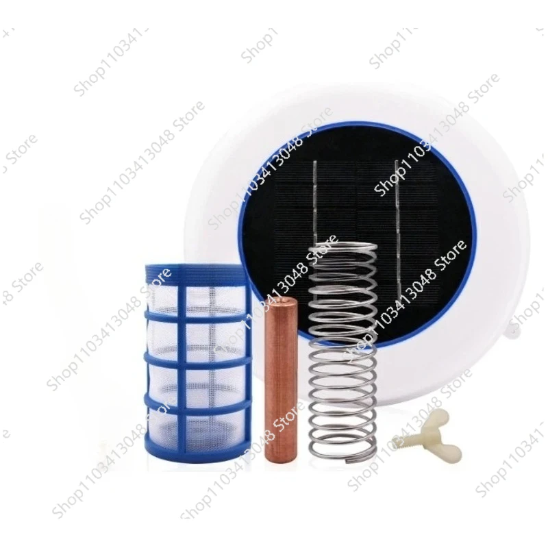Solar Pool Water Purifier Ionizer Copper Anode Chlorine Generator for Hot Weather Swimming Pools - Pool Tools and Accessories