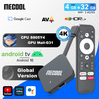 MECOOL 2022 ATV KD2 Global Version Versio Amlogic S905Y4 TV Stick Android 11 4GB 32GB Dual WIFI Google Certified TV Box BT 5.0