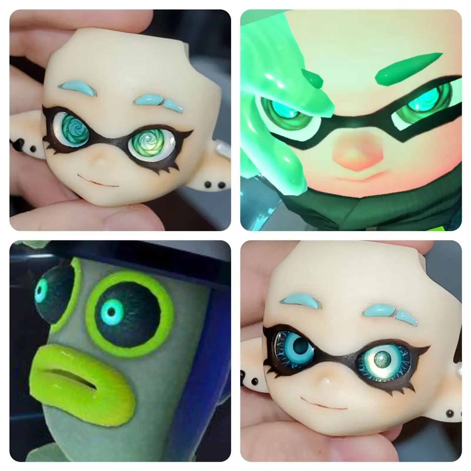 Handmade OB11 Eye Octopus Cartoon Eye BJD 10mm 12mm Glass Eye Piece Cute Accessories Game Props Anime Figure Toy For Kids Gifts