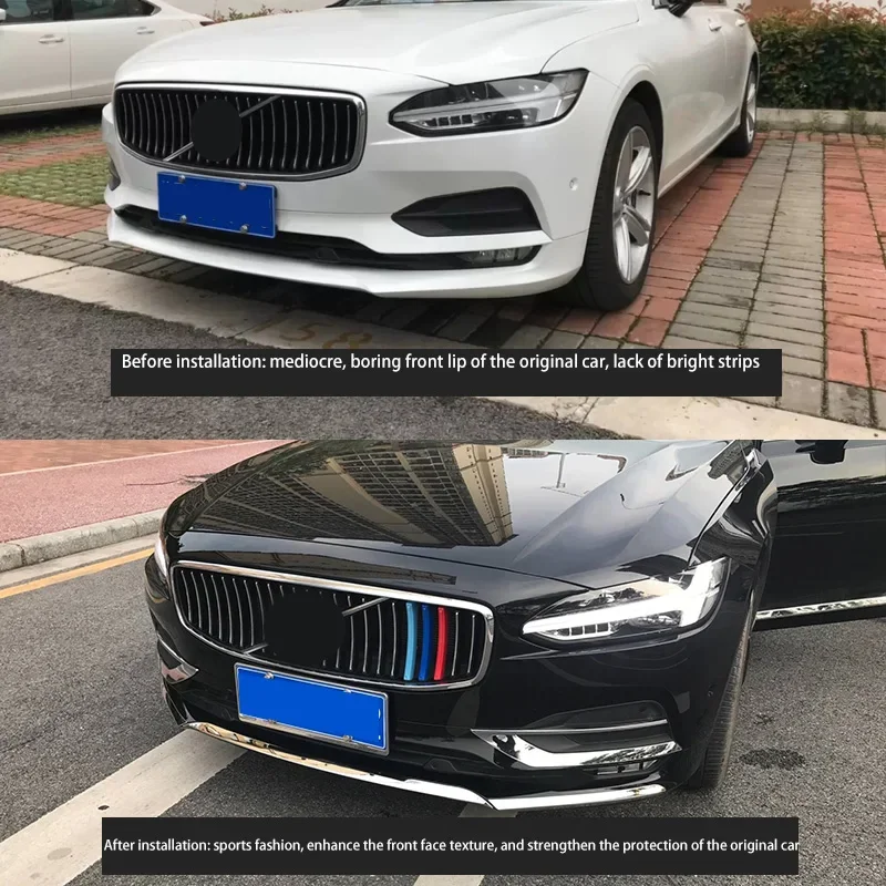 Car Styling Chrome Front FOG LAMP COVER TRIM FITS FOR VOLVO S90 V90 V90CC 2016-2020 Car Sticker Accessories