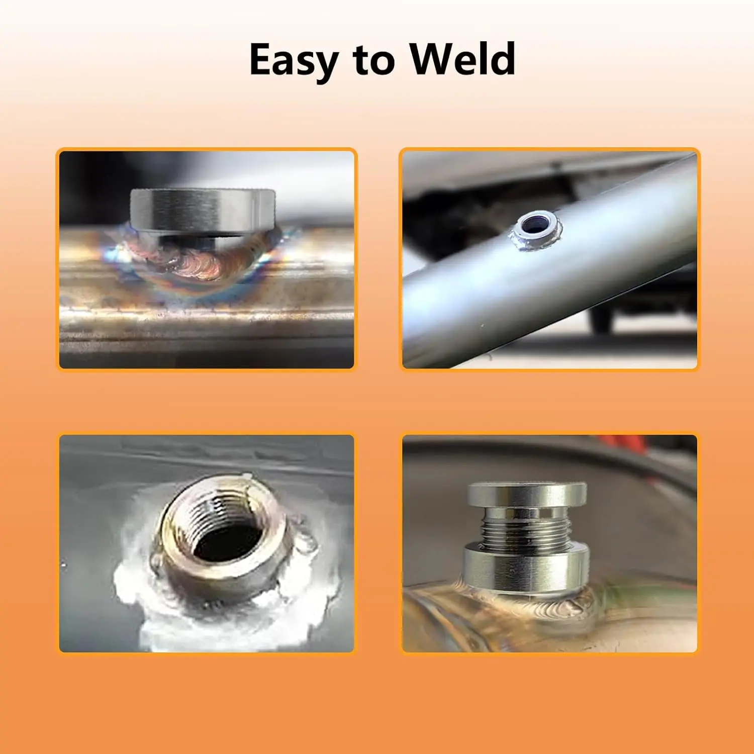 2 Set Nut And Cap Oxygen Sensor M18x1.5 Thread  Fit Most Standard Oxygen Sensor Applications Automotive Parts Accessories