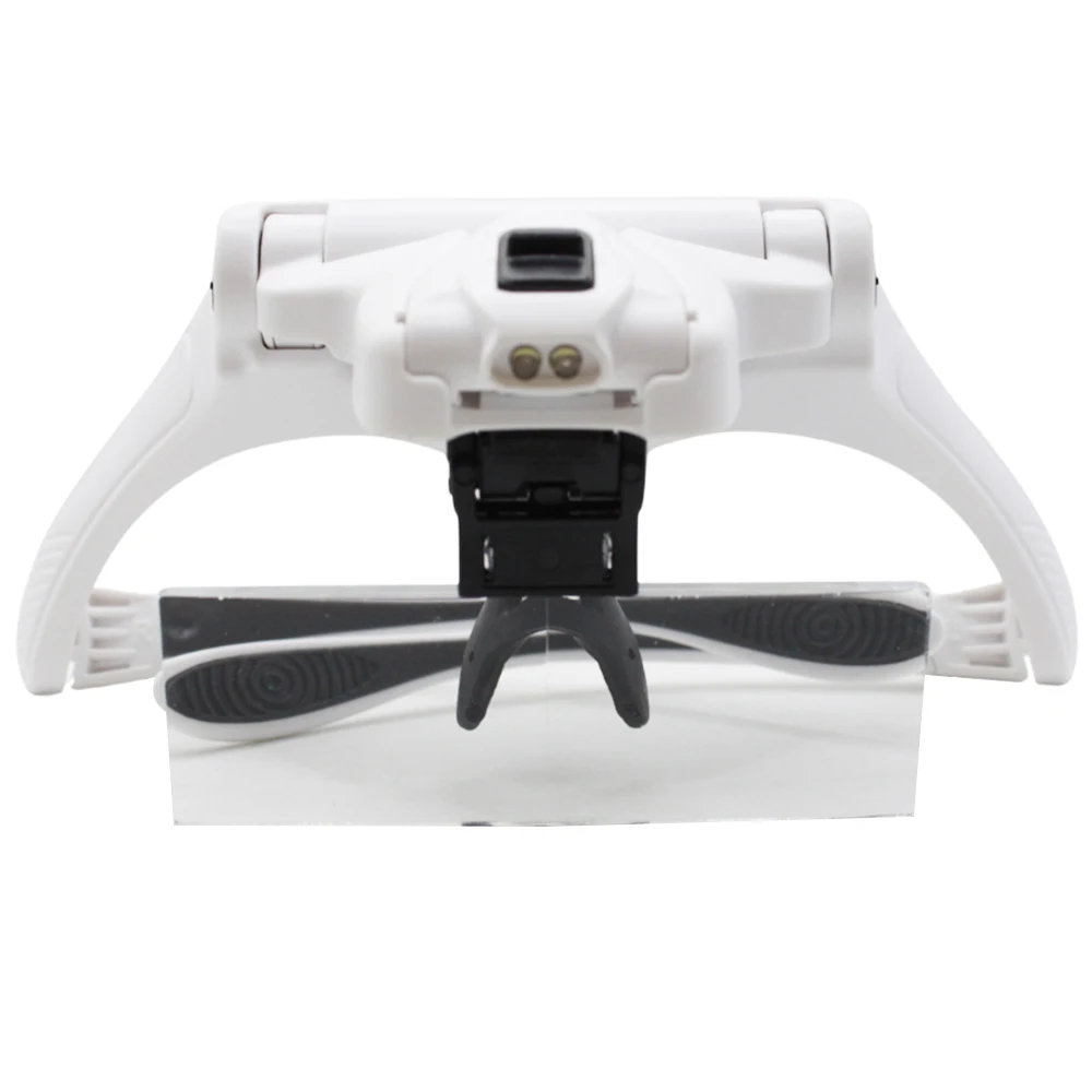 1pc Magnifying Glasses Reading Illuminated Magnifier 1.0X 1.5X 2.0X 2.5X 3.5X Dental Loupes Illuminated Loupe Magnifier