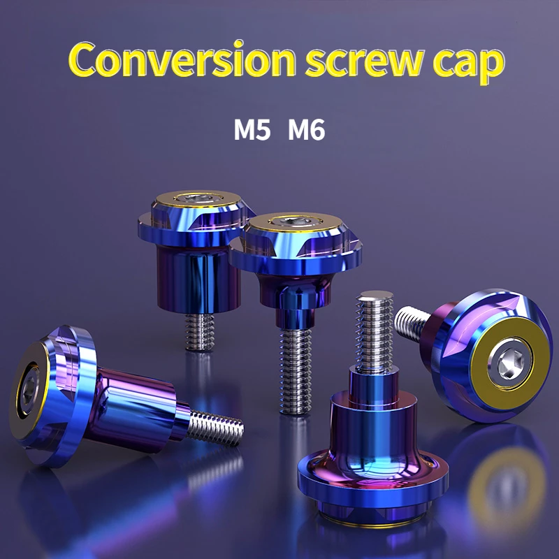 

M6M8 titanium plated screws electric car hexagonal self-tapping screws motorcycle bicycle screws modification parts CNC titanium