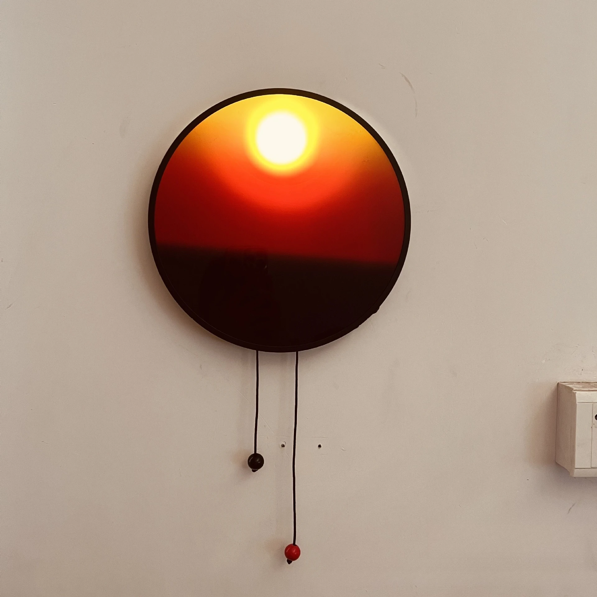 2026 Lift Wireless Rechargeable Sunset Wall Lamp Basic Creative Equipment For Home Bedroom Living Hall Decor