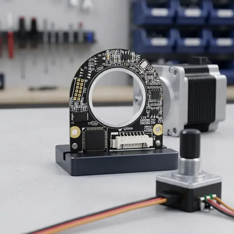 for Arcsec Drive Ultra Thin Rotary Encoder Absolute Solid Shaft Multiturn Encoder