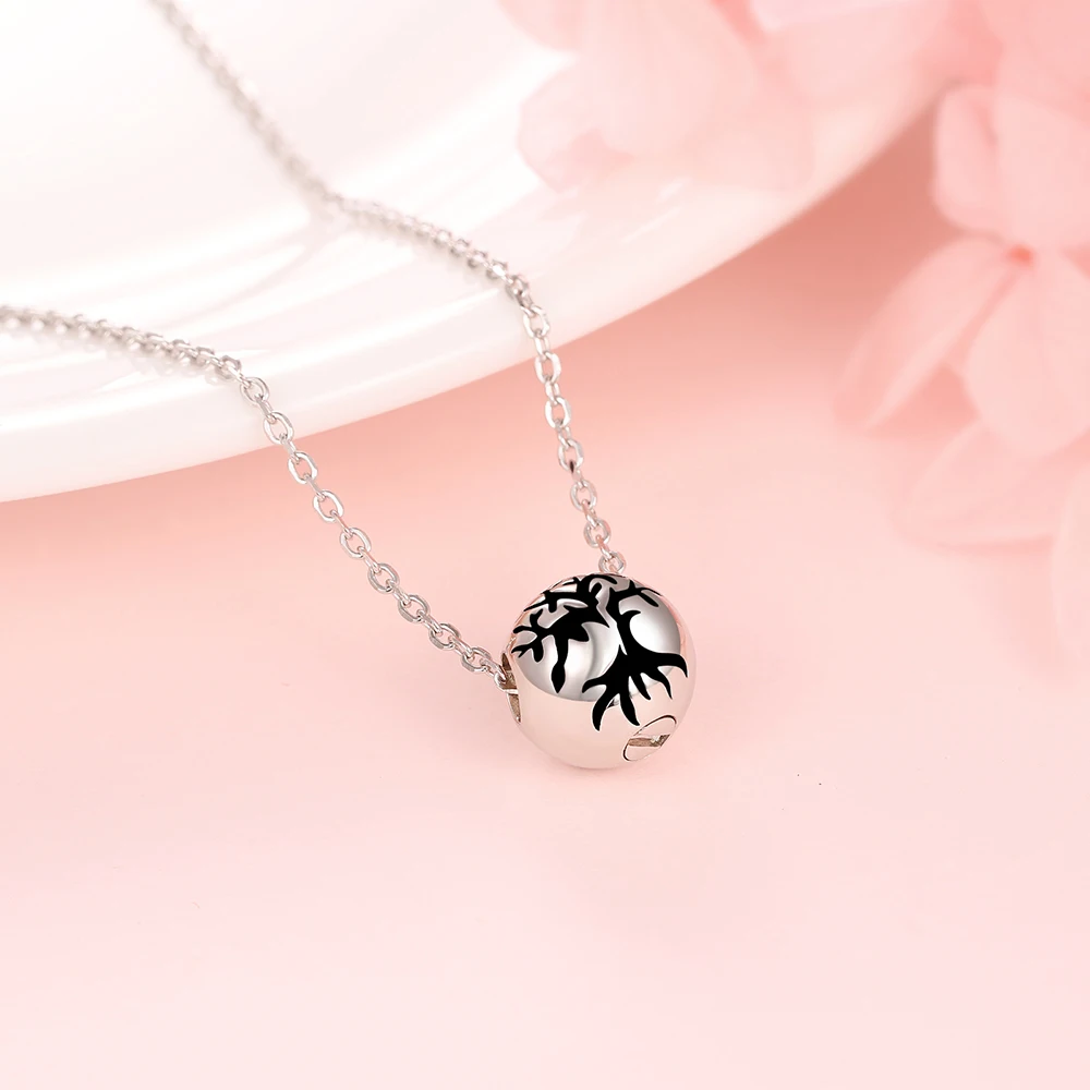 Sterling Silver Tree of Life Urn Necklace for Ashes Pendant Charm for Women Memorial Gifts Always in My Heart Necklace Jewelry