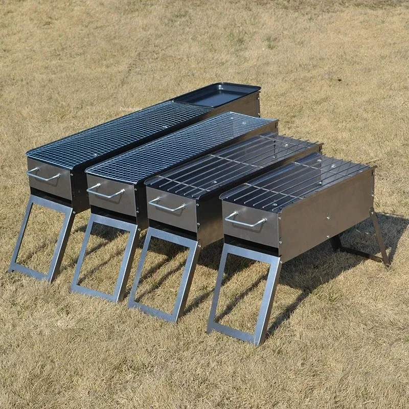 

Современные стальные грили для барбекю, складная портативная печь для барбекю, утолщенный уличный гриль для барбекю, домашний двор, мангал, товары для кемпинга