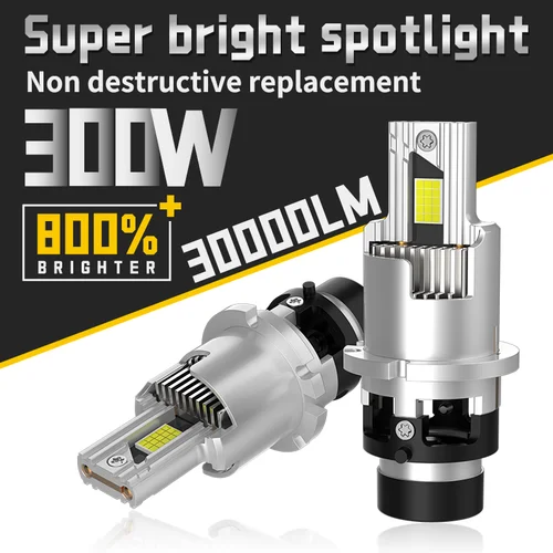 Imagen 1 del producto Serie D D2S/D2R D4S/D4R faros LED enchufables directos para coche LED 6000K Plug and Play luces LED de alto brillo de alta potencia 2 uds