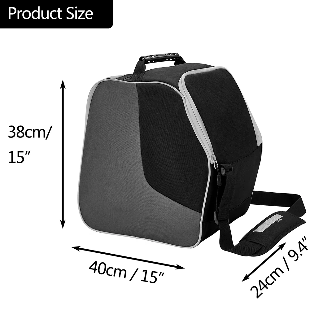 Ski Boots Bag Snowboard Boots Bag Oxford Cloth Waterproof Travel Bag For Ski Helmets Ski Boot Gloves