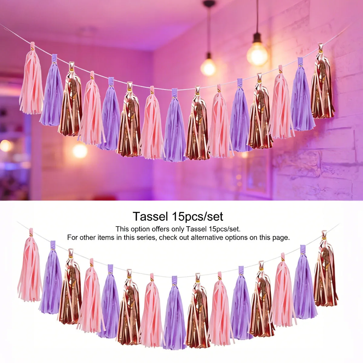 Purple Pink Birthday Decoration Set