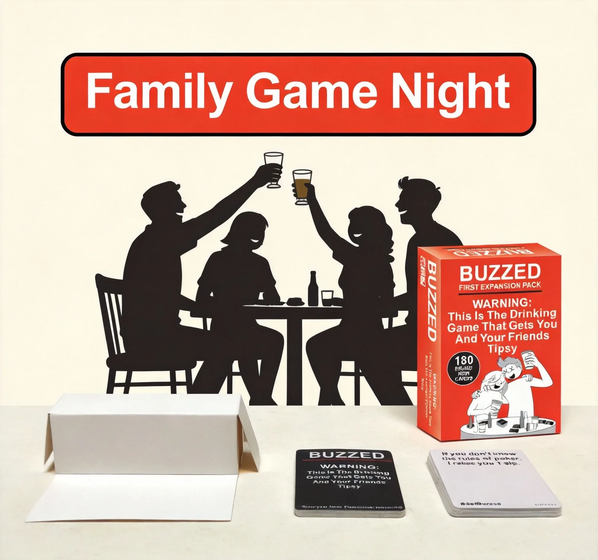 

Набор дополнений BUZZED - 180 новых карточек для взрослых для веселой игры в поймашки с голосованием и заданиями